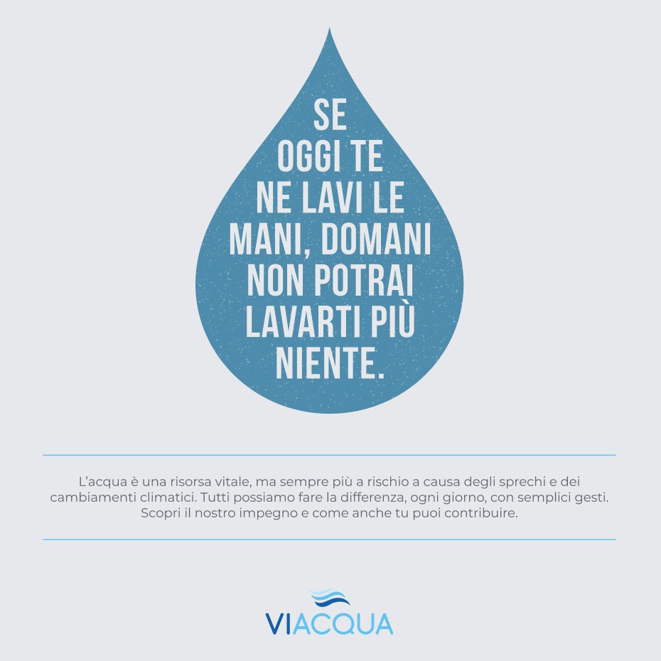 Da Viacqua la nuova campagna per sensibilizzare al