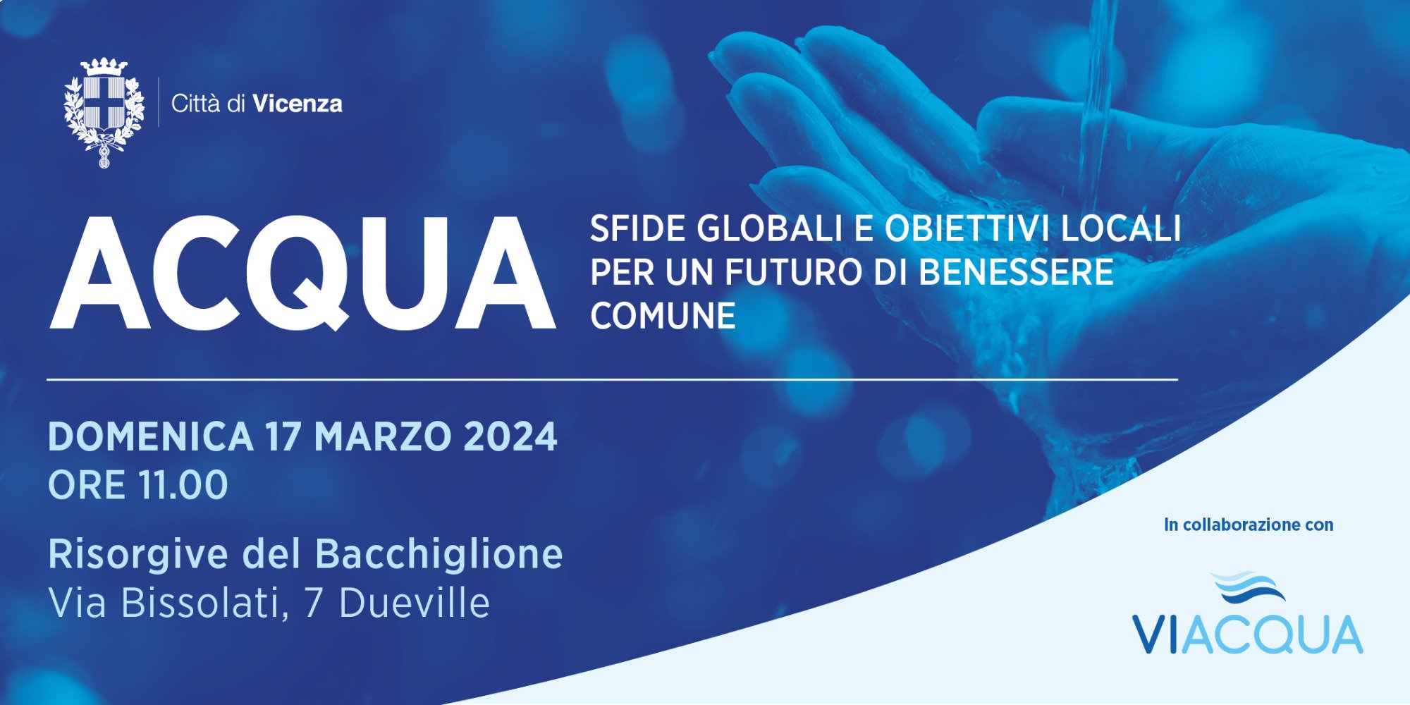 Acqua: sfide globali e obiettivi locali il 17 marz