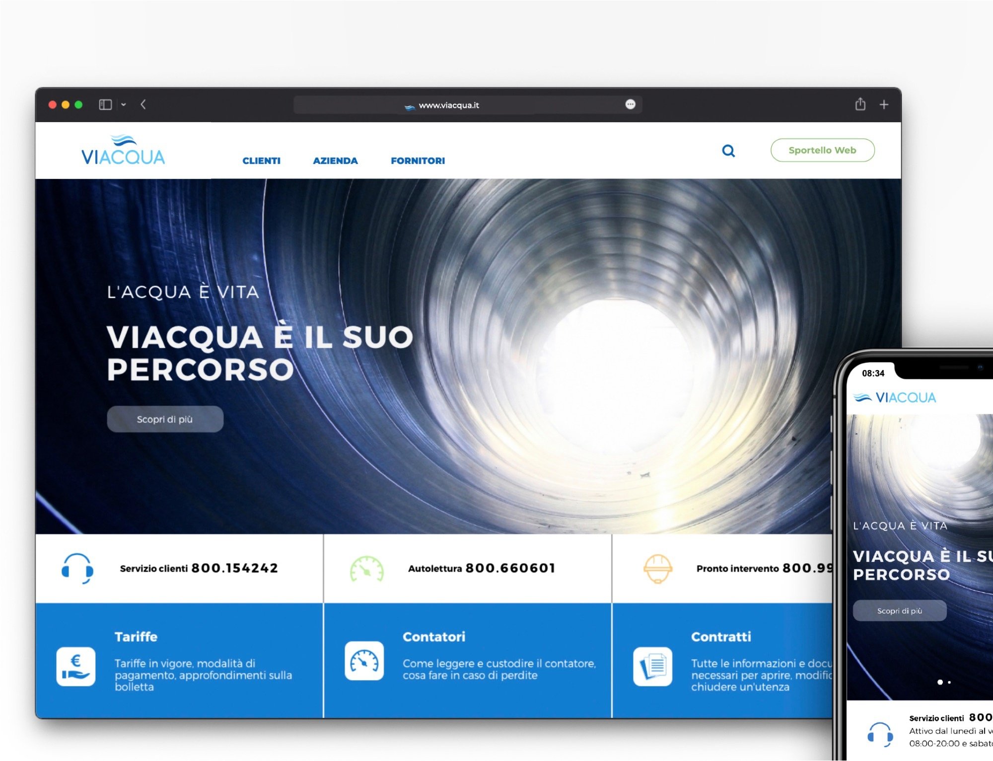 Viacqua presenta il nuovo portale web più vicino a