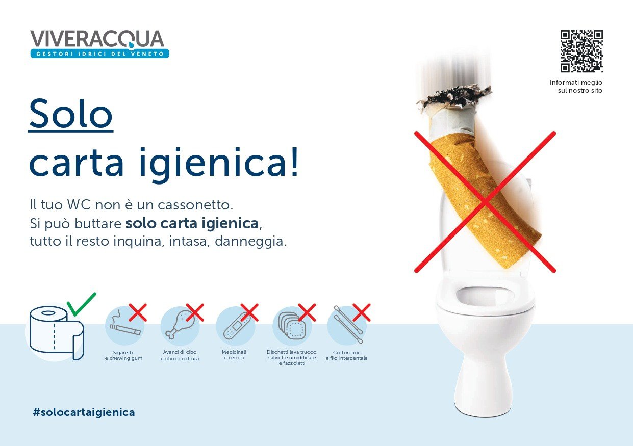 Cosa si butta nel WC? La campagna dei gestori idri